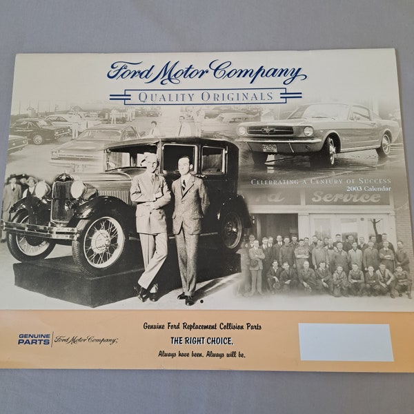 Ford Motor Company 2003 Wall Calendar