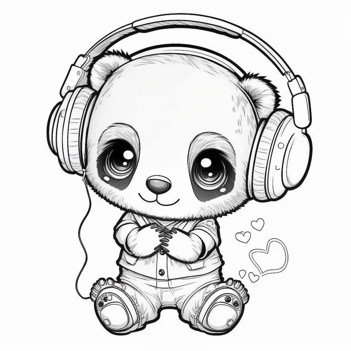 Cute Cartoon Animal Coloring Pages Instant Download Etsy