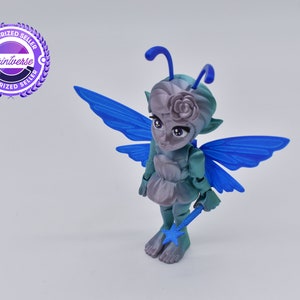 Fairy with Star Wand Articulated Fidget Toy by Printverse