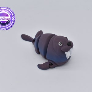 Walrus Articulated Fidget Toy by Printverse