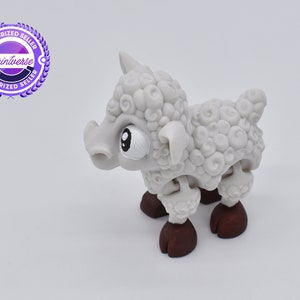 Baby Lamb Articulated Fidget Toy by Printverse