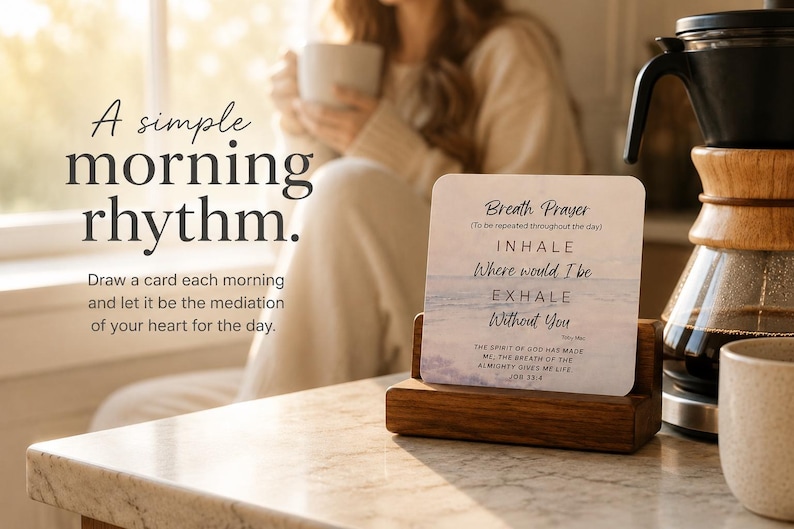Breath Prayer Scripture Cards: Christian Affirmations, Encouragement Gift image 9