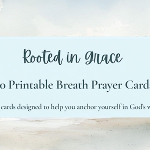 Atem Gebetskarten zum Ausdrucken: 30 Affirmationen für Heilung (Digitaler Download)