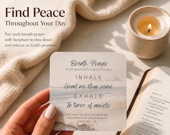 Breath Prayer Scripture Cards: Christian Affirmations, Encouragement Gift
