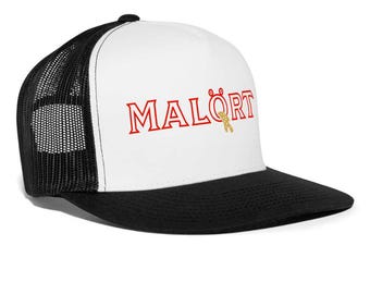 Malort Puke Parody Funny Drinking Hat Snapback Mesh Trucker Hat