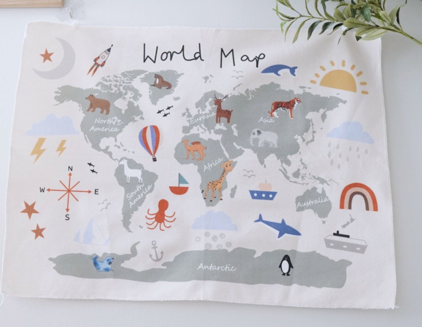 ▷ Toile Murale Carte du Monde