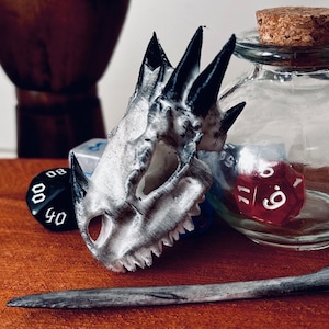 Haarspeld drakenschedel, dnd-cadeau, 3D-geprinte drakenspeld, haaraccessoires voor cosplay