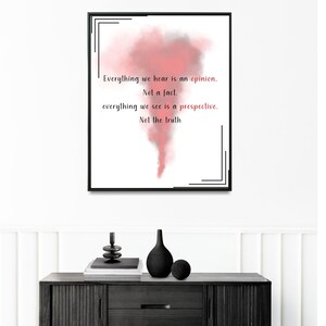 Cita de póster, citas de pared simples, arte mural inspirador, impresión inspiradora, imprimibles de positividad, impresiones digitales, decoración del hogar