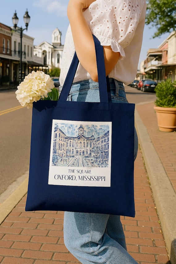 Oxford Square Art Tote Bag: Joanna Geeker Watercolor Design
