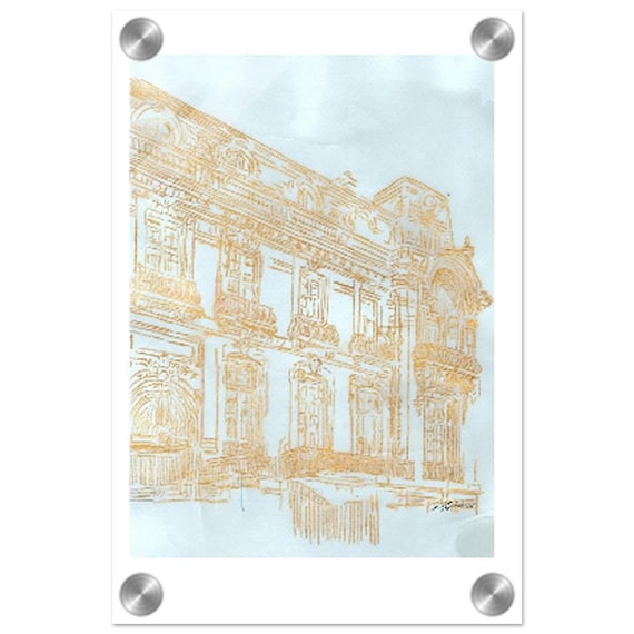 Acrylic Print 8x12 Paris Historic Study by Joanna Geeker