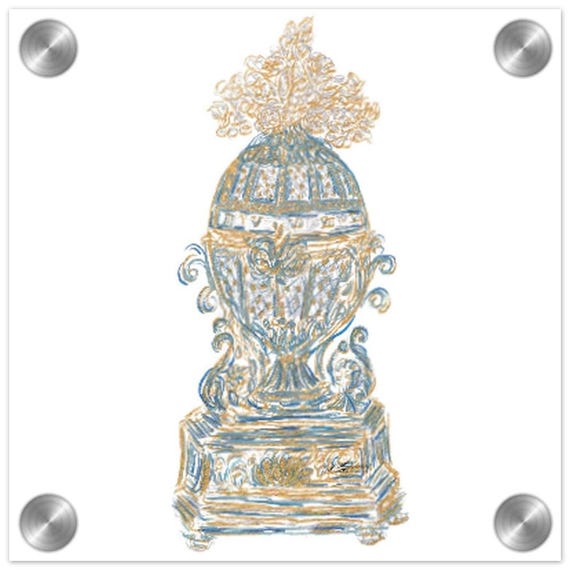 Acrylic Print Fine Art Original, Faberge Imperial Egg, by Joanna Geeker