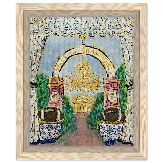 Original Ole Miss Framed Canvas Art - Joanna Geeker - Perfect for Dorms & Alumni