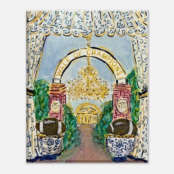 Ole Miss Champions Canvas Print - Original Artwork by Joanna Geeker - University of Mississippi Decor