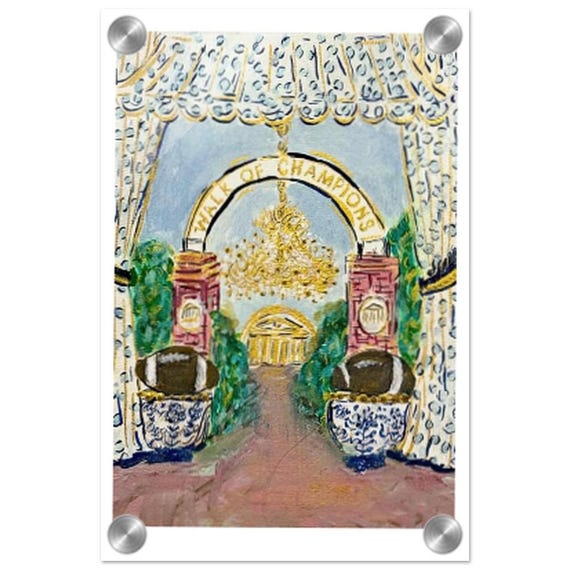 Vibrant 8x12 Acrylic Print by Joanna Geeker - Ole Miss Alum Artist - Stunning Home Decor