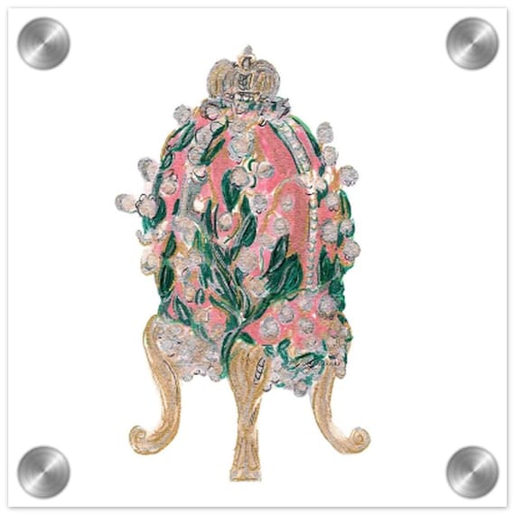 Acrylic Print 8x8 Framed Faberge Study by Joanna Geeker