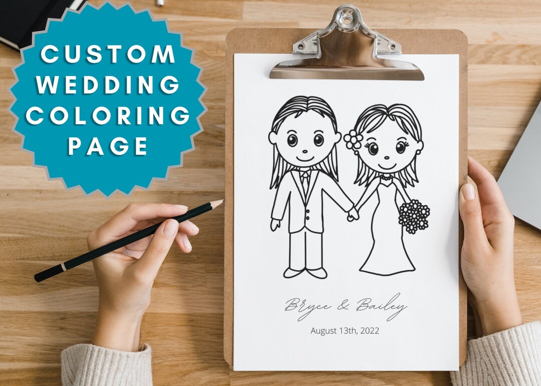 Custom Wedding Coloring Page Kids - Il 1080xN.5233561057 Jlfi 
