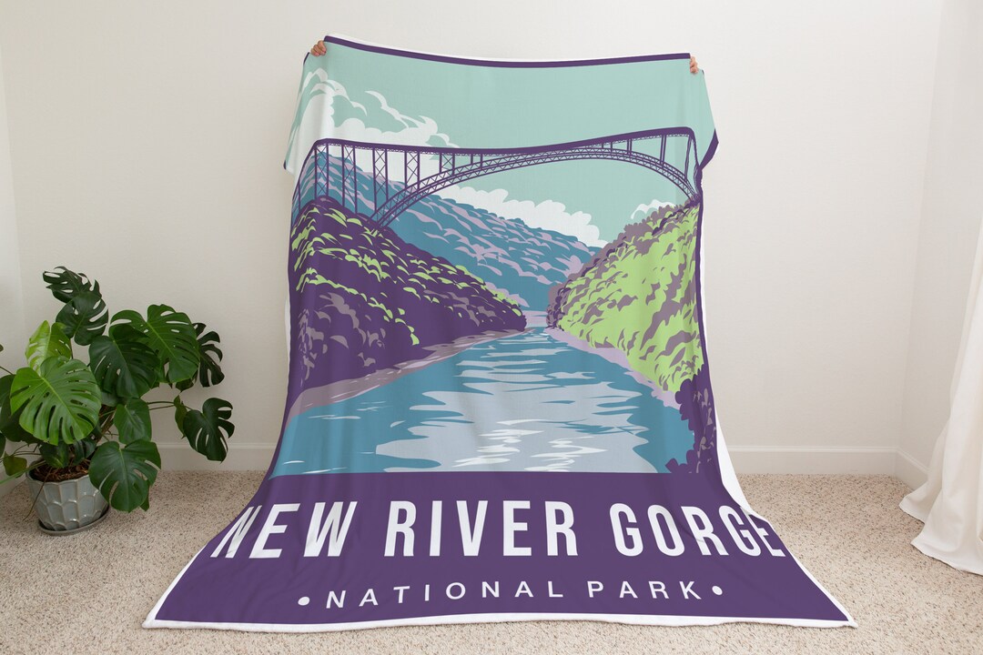 NEW RIVER Blanket National Park Fleece/sherpa Blanket Camping