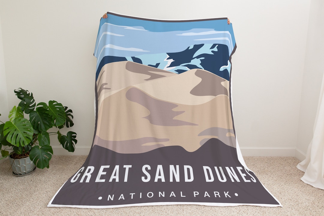 GREAT SAND DUNES Blanket National Park Fleece/sherpa Blanket Etsy