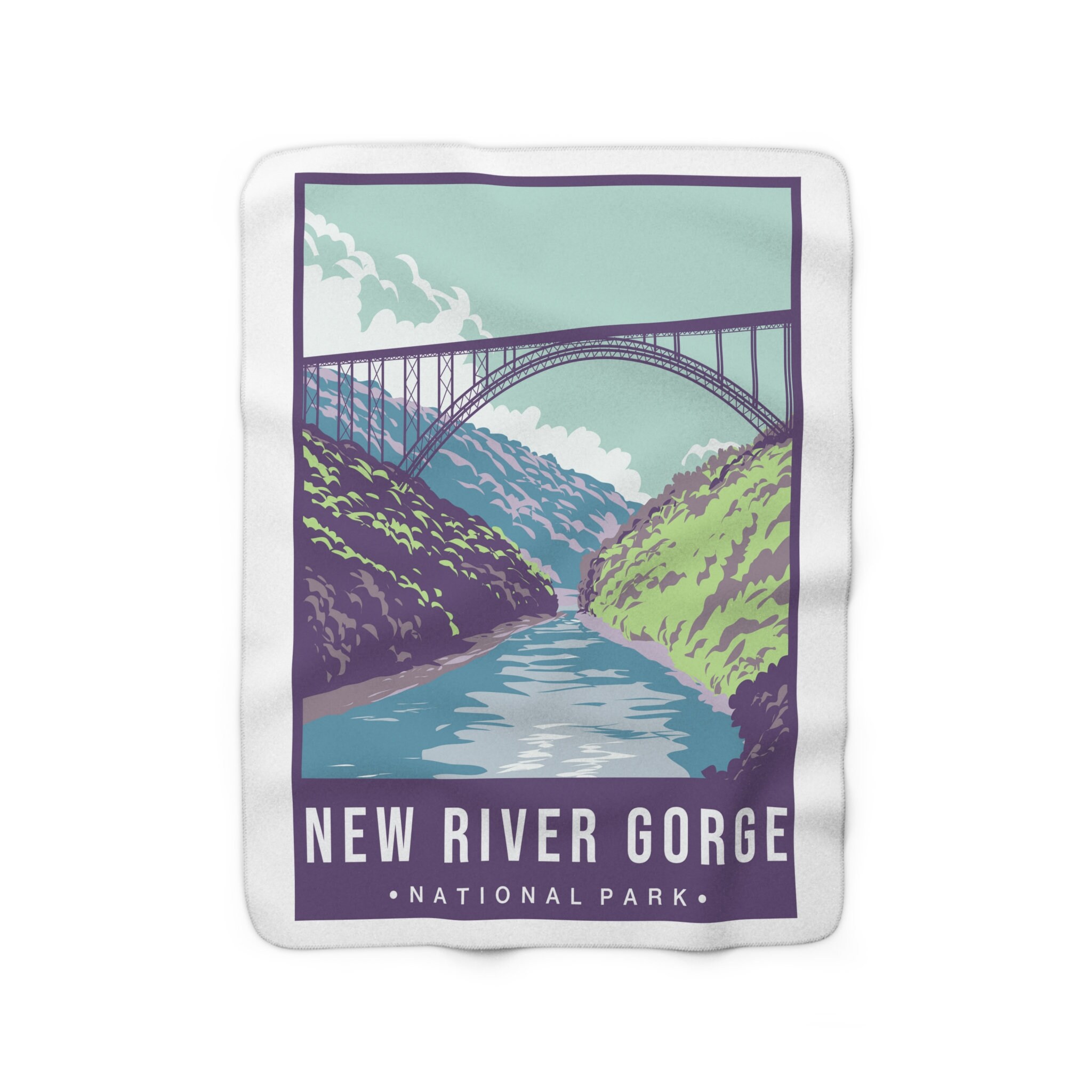 NEW RIVER Blanket National Park Fleece/sherpa Blanket Camping