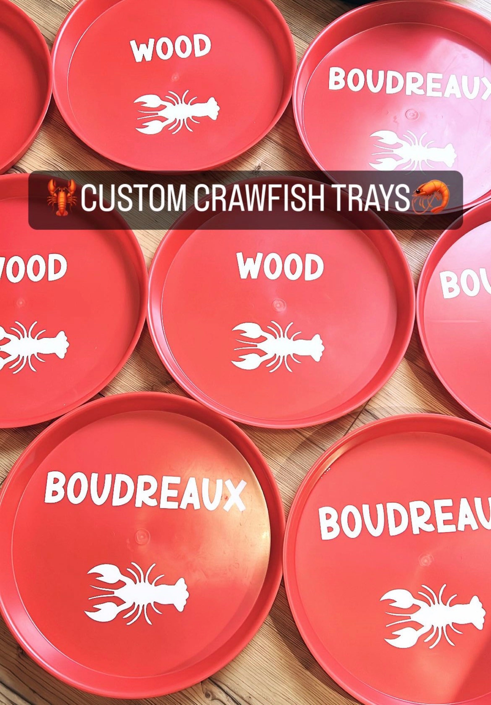 Personalized Crawfish Tray / Personalized Crayfish Tray / Personalized