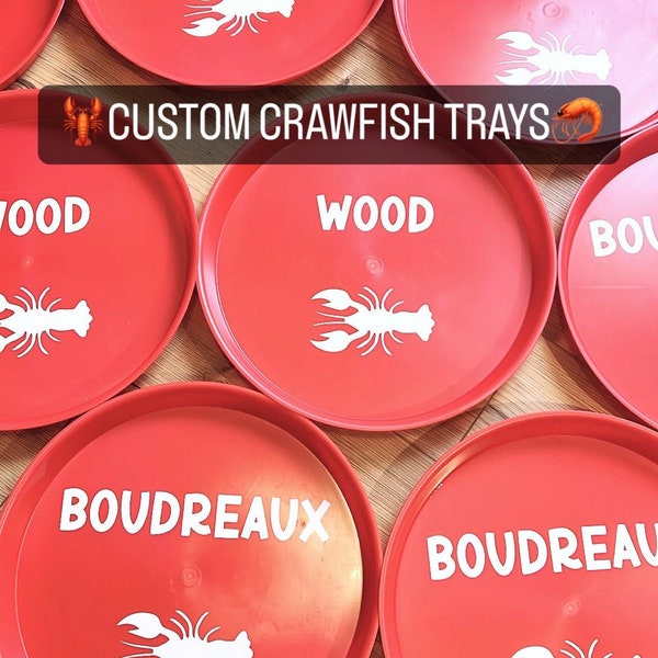 Personalized Crawfish Tray / Personalized Crayfish Tray / Personalized Seafood Platter