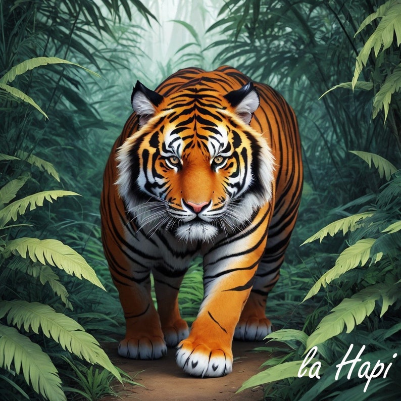 Animals Tiger Watercolor Tiger Printable Watercolor Clipart Angry Tiger ...