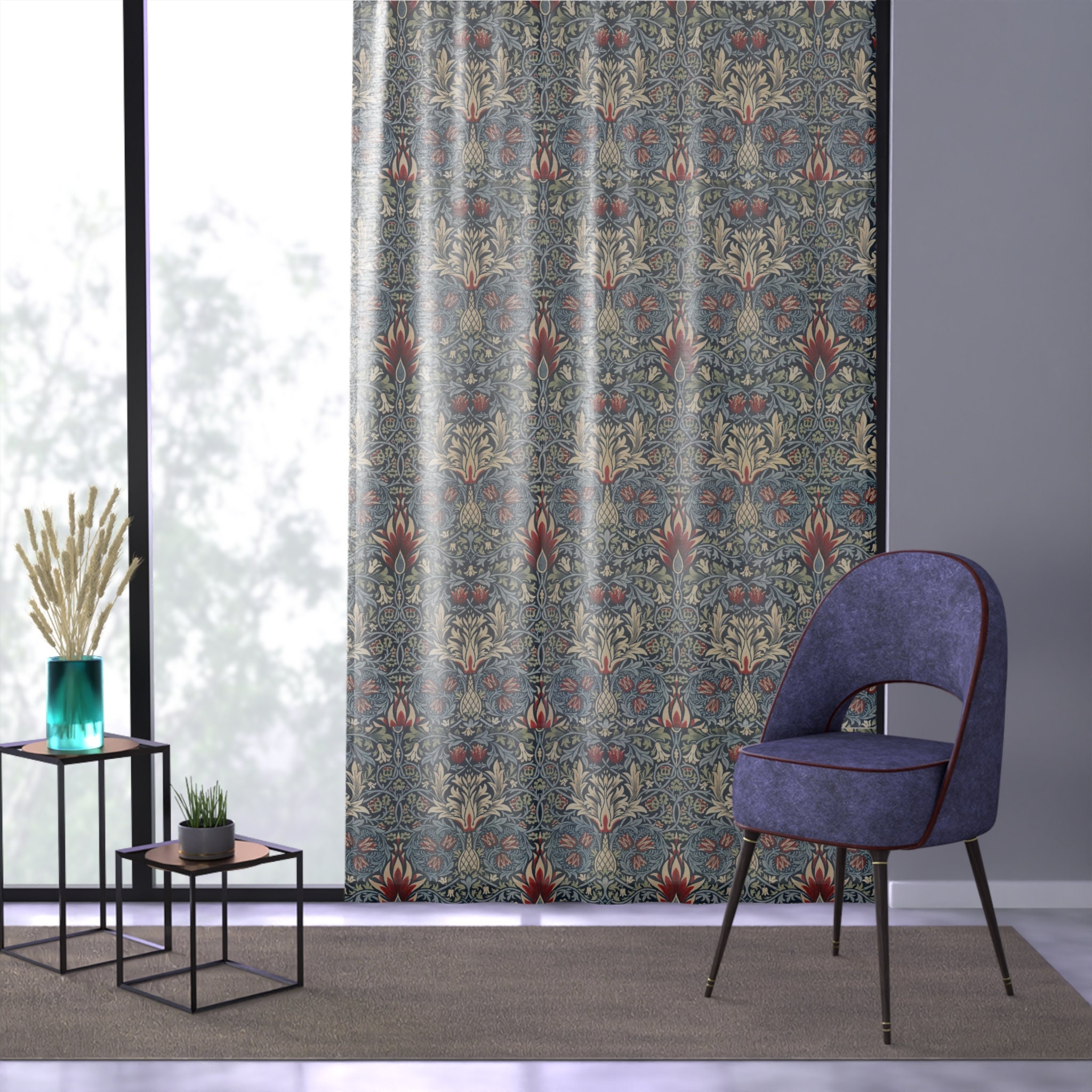 Tissu William Morris & Co – Tête De Serpent, Vert, Coton, Traditionnel, UK