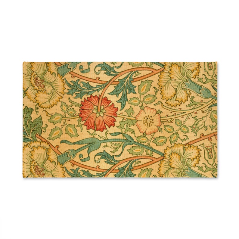 William Morris Pink and Rose Hand Towel Vintage Floral Kitchen Etsy