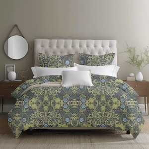 Vintage William Morris Floral Microfiber Duvet Cover Luxurious Duvet Cover Lovely Floral Summer Duvet Cover Cottagecore Bedding Luxury Duvet
