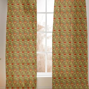 Wandle Sheer Curtain Vintage Curtains Boho Curtain Maximalist Decor Floral Curtains Cottagecore Drapery Victorian Decor William Morris Print