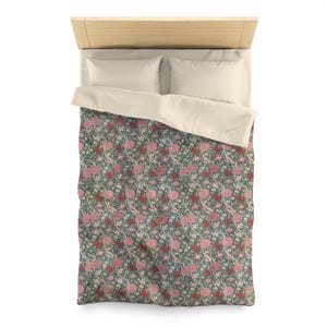 Vintage William Morris Cray Duvet Cover Maximalist Floral Duvet Cover Flowing Flowers Summer Linens Luxurious Bedding Craftsman Bedding