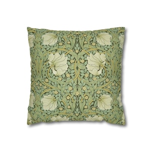 William Morris Pimpernel Pillow Cover: Faux Suede Home Accent