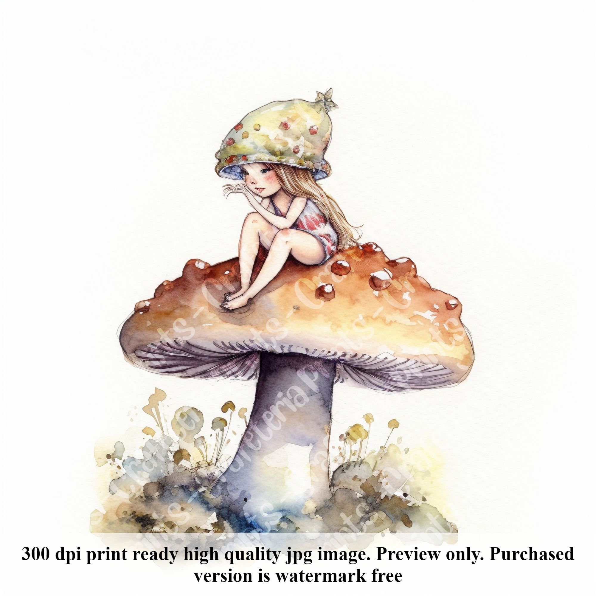 Whimsical Watercolor Fairy Clipart 20 Images With Commercial - Etsy