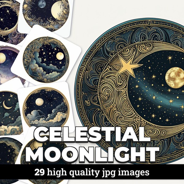 Celestial Watercolor - Etsy