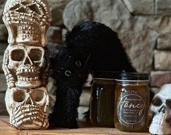 Miel floral de montagne des fumées brut non filtré