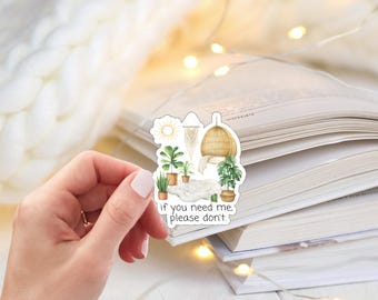 Cozy Reading Nook Sticker