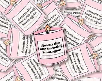 Bookish Candle Sticker | Smut Reader | Romance Reader