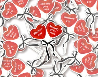 Dark Romance Reader Sticker | Sucker for Morally Grey Men