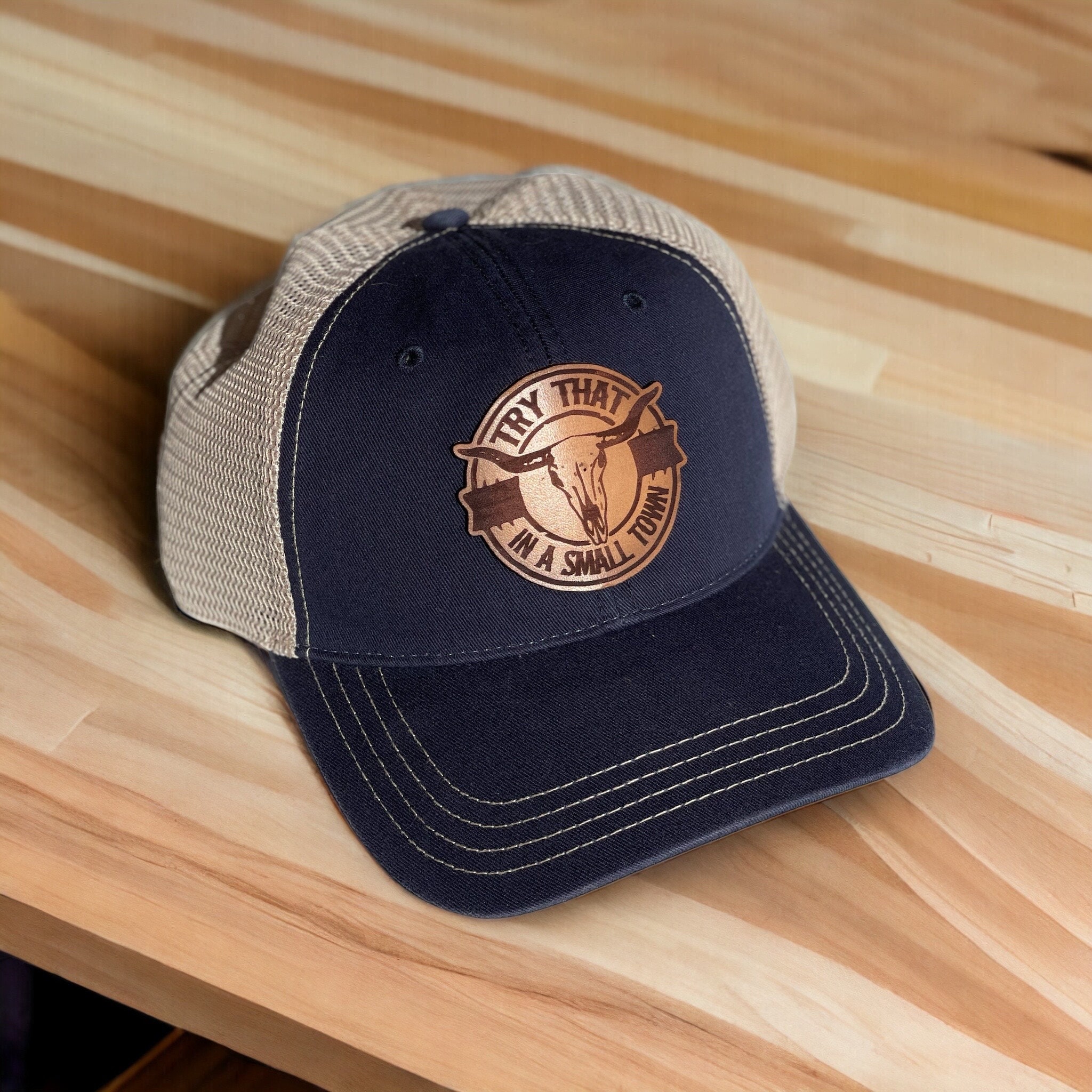 Gift for Dad, Hats for Men, Country, Try That in a Small Town, Gifts for  Men, Hat, Leather, 2a, Freedom, Second Ammendment 