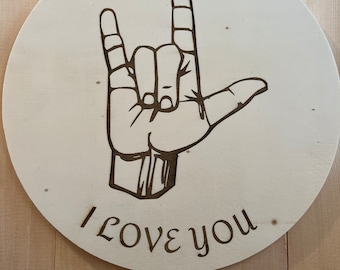 Love Esignal Language Custom “I Love You” Sign Language LED Light - Etsy
