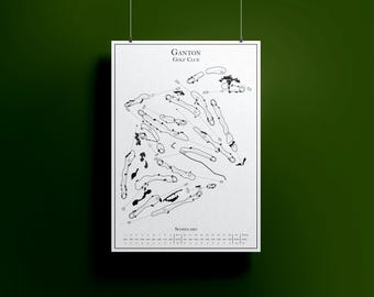 Mapa del campo de golf de Ganton