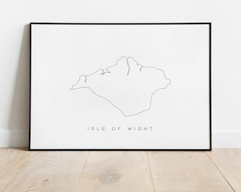Isle of Wight Line Illustration