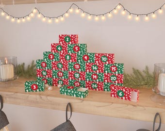 Matchbox Advent Calendar: DIY Printable Gingerbread Village (PDF)