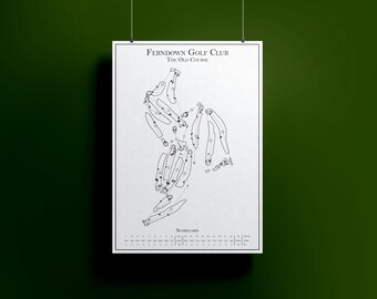 Mapa del campo de golf Ferndown Golf Club