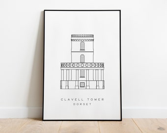 Ilustración de la línea de la Torre Clavell