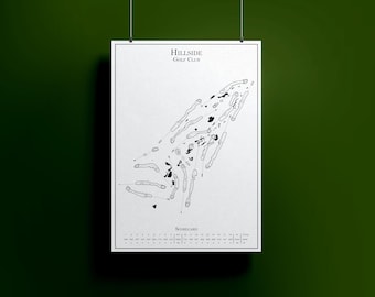 Mapa del campo de golf Hillside