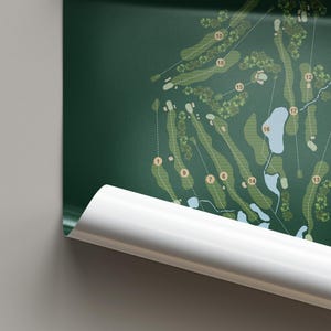 Custom Golf Course Map | Full Colour - Etsy