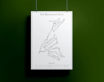 Mapa del campo de golf del Renaissance Club