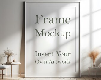 Maqueta de marco blanco: póster y exhibición de arte (PSD, JPEG, PNG)