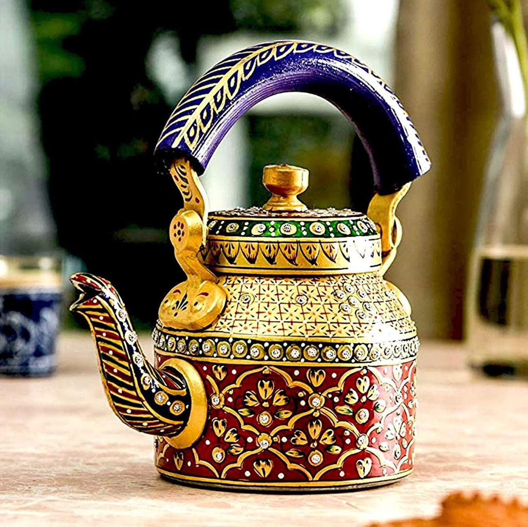 Buy Handmade Tea Kettle Decorative Showpiece for Tea Lover and Home